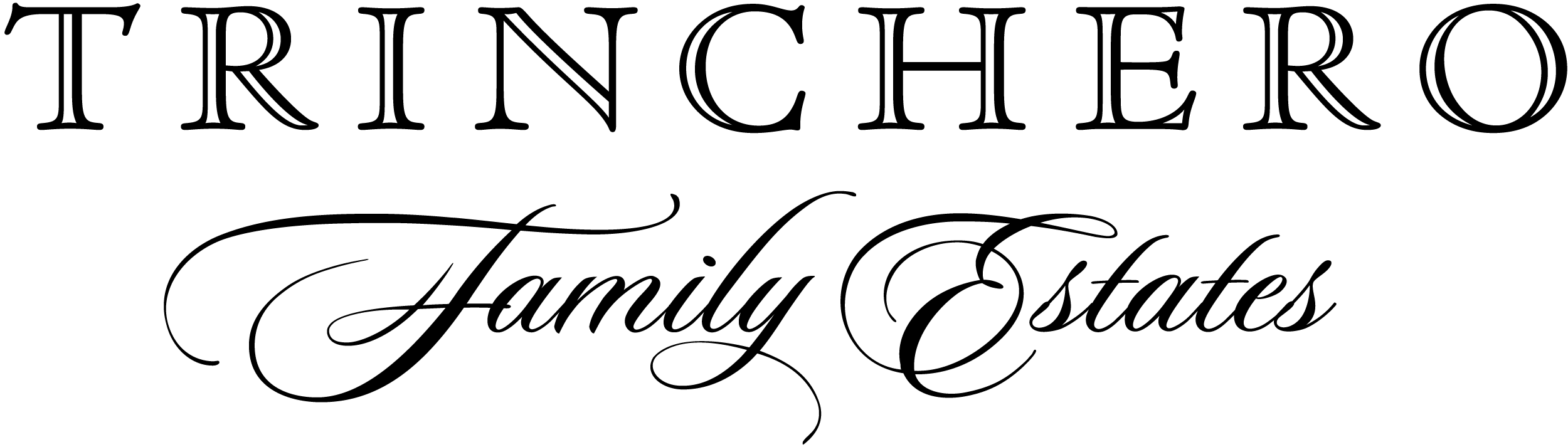 Trinchero Family Estates Black_White PNG Logo